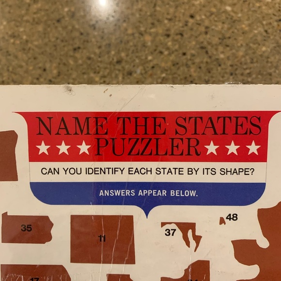 NWT vintage 1968 map puzzle USA - Picture 3 of 6